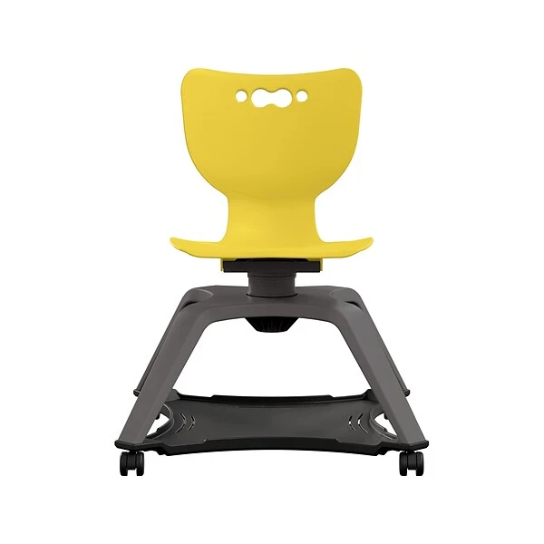MooreCo Hierarchy Enroll Polypropylene School Chair, Yellow (54325-Yellow-NA-NN-SC) - Image 2