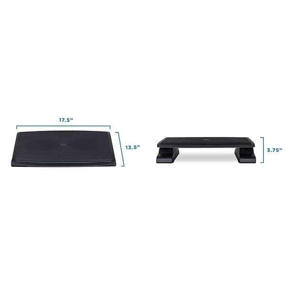 Mount-It! Tilt Adjustable Footrests, Black (MI-7804) - Image 2