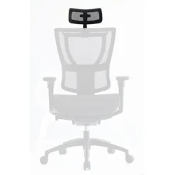 Eurotech IOO Ergonomic Mesh Headrest, Black (Headrest Only)