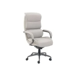 La-Z-Boy Aberdeen Bonded Leather Executive Chair, Beige (LF51122)