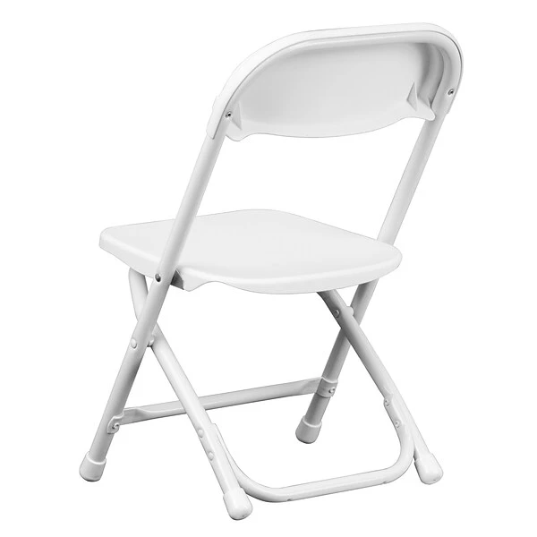 Flash Furniture Kids Plastic Armless Folding Chair, White, 10/Pack (10YKIDWH) - Image 6