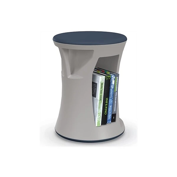 MooreCo Hierarchy Flipz Rubber School Chair, Navy/Gray (83464-NAVY)