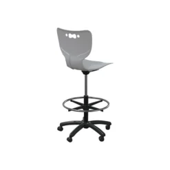 MooreCo Hierarchy 5-Star Plastic School Chair, Cool Gray (53512-GREY-NA-SC)