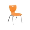 MooreCo Hierarchy 4-Leg Plastic School Chair, Orange (53318-1-ORANGE-NA-CH)