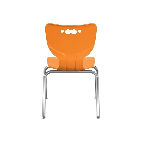 MooreCo Hierarchy 4-Leg Plastic School Chair, Orange (53318-1-ORANGE-NA-CH) - Image 2