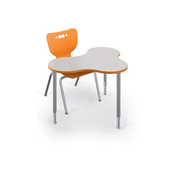 MooreCo Hierarchy 4-Leg Plastic School Chair, Orange (53318-1-ORANGE-NA-CH) - Image 3