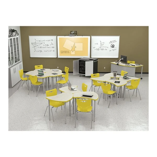 MooreCo Hierarchy 4-Leg Plastic School Chair Yellow (53318-1-YELLOW-NA-CH) - Image 3