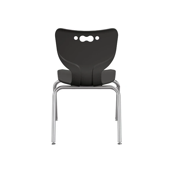 MooreCo Hierarchy 4-Leg Plastic School Chair, Black (53316-1-BLACK-NA-CH) - Image 2