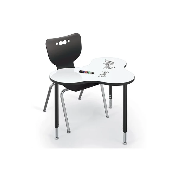 MooreCo Hierarchy 4-Leg Plastic School Chair, Black (53316-1-BLACK-NA-CH) - Image 5