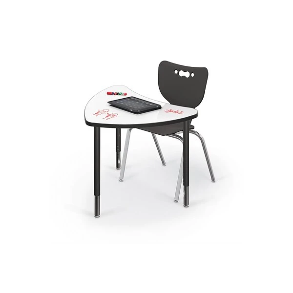 MooreCo Hierarchy 4-Leg Plastic School Chair, Black (53316-1-BLACK-NA-CH) - Image 7