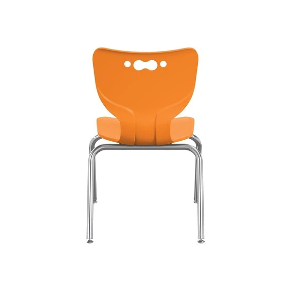 MooreCo Hierarchy 4-Leg Plastic School Chair, Orange (53316-1-ORANGE-NA-CH) - Image 2