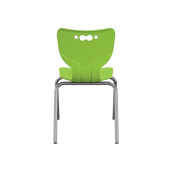 MooreCo Hierarchy 4-Leg Plastic School Chair, Green (53316-1-GREEN-NA-CH) - Image 4