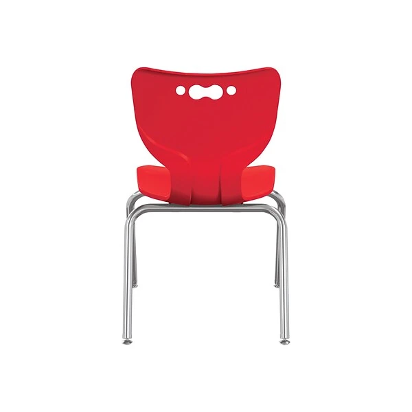 MooreCo Hierarchy 4-Leg Plastic School Chair, Red (53316-1-RED-NA-CH) - Image 2