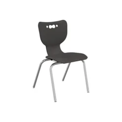 MooreCo Hierarchy 4-Leg Plastic School Chair, Black (53318-1-BLACK-NA-CH)