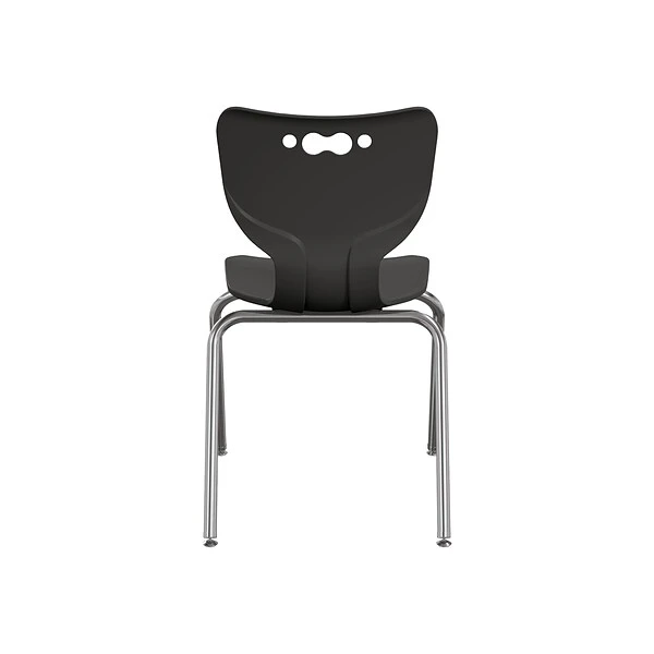 MooreCo Hierarchy 4-Leg Plastic School Chair, Black (53318-1-BLACK-NA-CH) - Image 2
