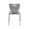 MooreCo Hierarchy 4-Leg Plastic School Chair, Chrome/Gray (53318-1-GREY-NA-CH)