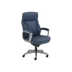 La-Z-Boy Leather Executive Chair, Blue (51447)