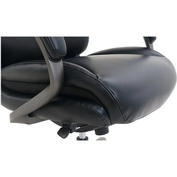 La-Z-Boy Aberdeen Leather Computer And Desk Chair, Black (51545) - Image 4