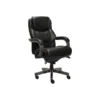 La-Z-Boy Delano Ergonomic Leather Executive Big & Tall Chair, 400 Lb. Capacity, Jet Black/Gray (CHR10045B)