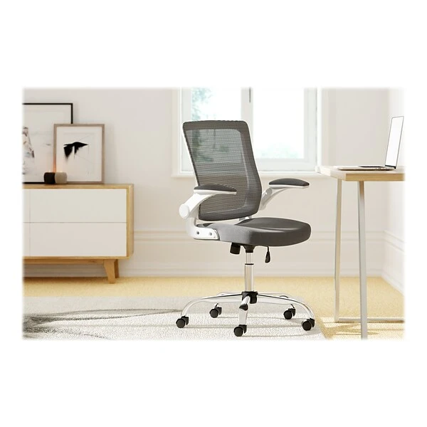 Serta Works Creativity Mesh Back Polyester Computer And Desk Chair, Gray (CHR10023B) - Image 3
